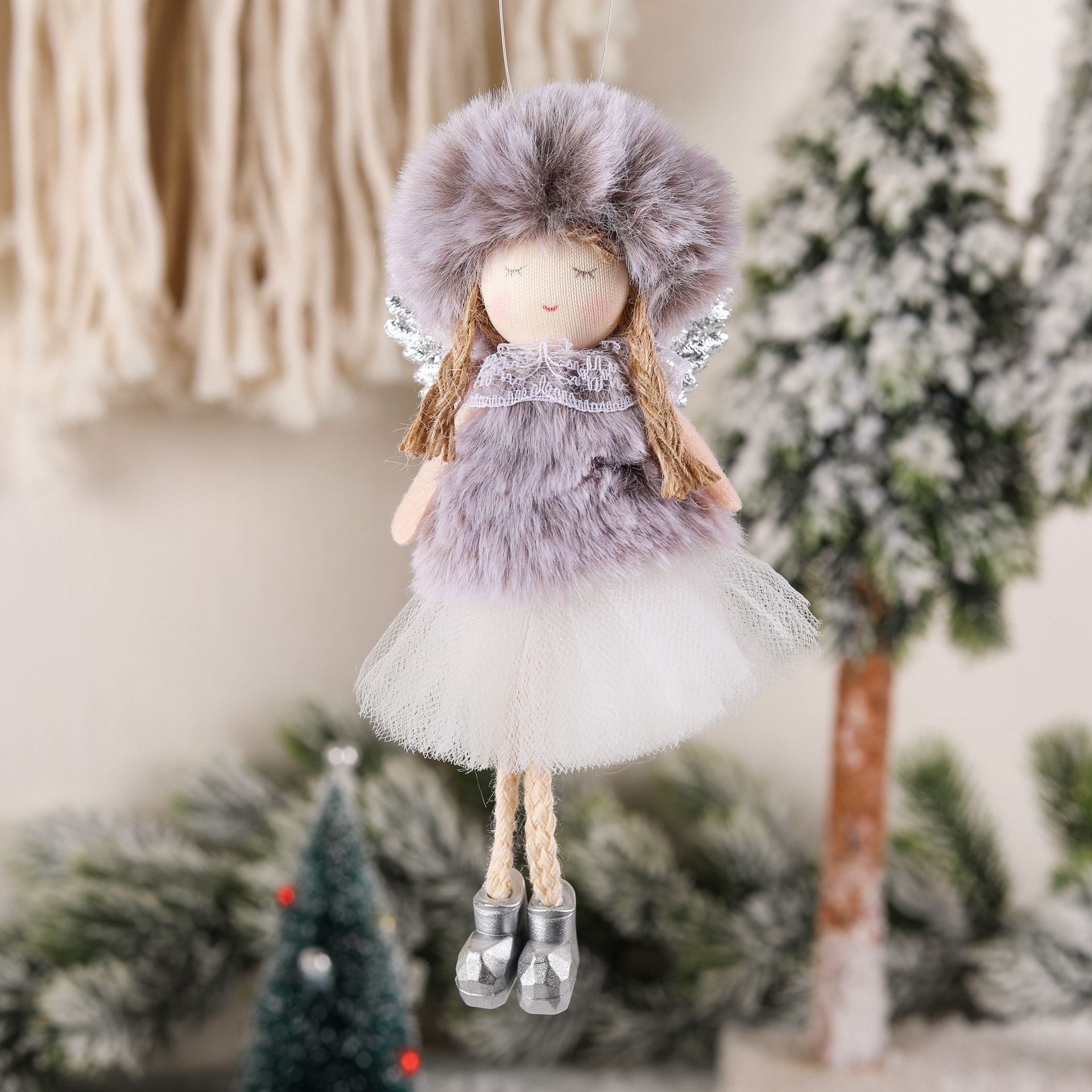 สีชมพูPlush Angelตุ๊กตาสาวXmas - Candle Lighter บทวิจารณ์และราคา