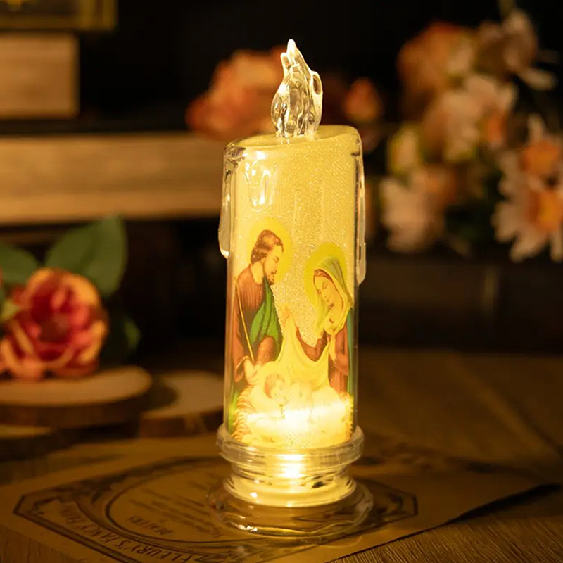 เทียน LED พระเยซูพระแม่มารี แส - Silk Candle บทวิจารณ์และราคา