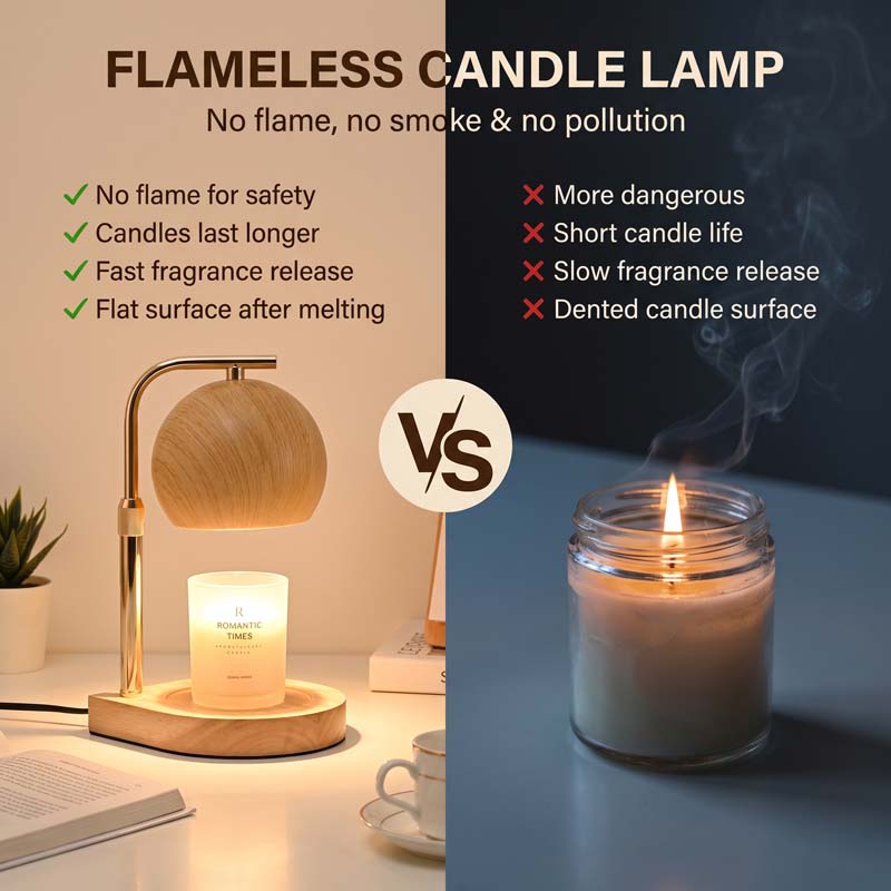 โคมไฟอุ่นเทียนแบบปรับความสูงได - Silk Candle บทวิจารณ์และราคา